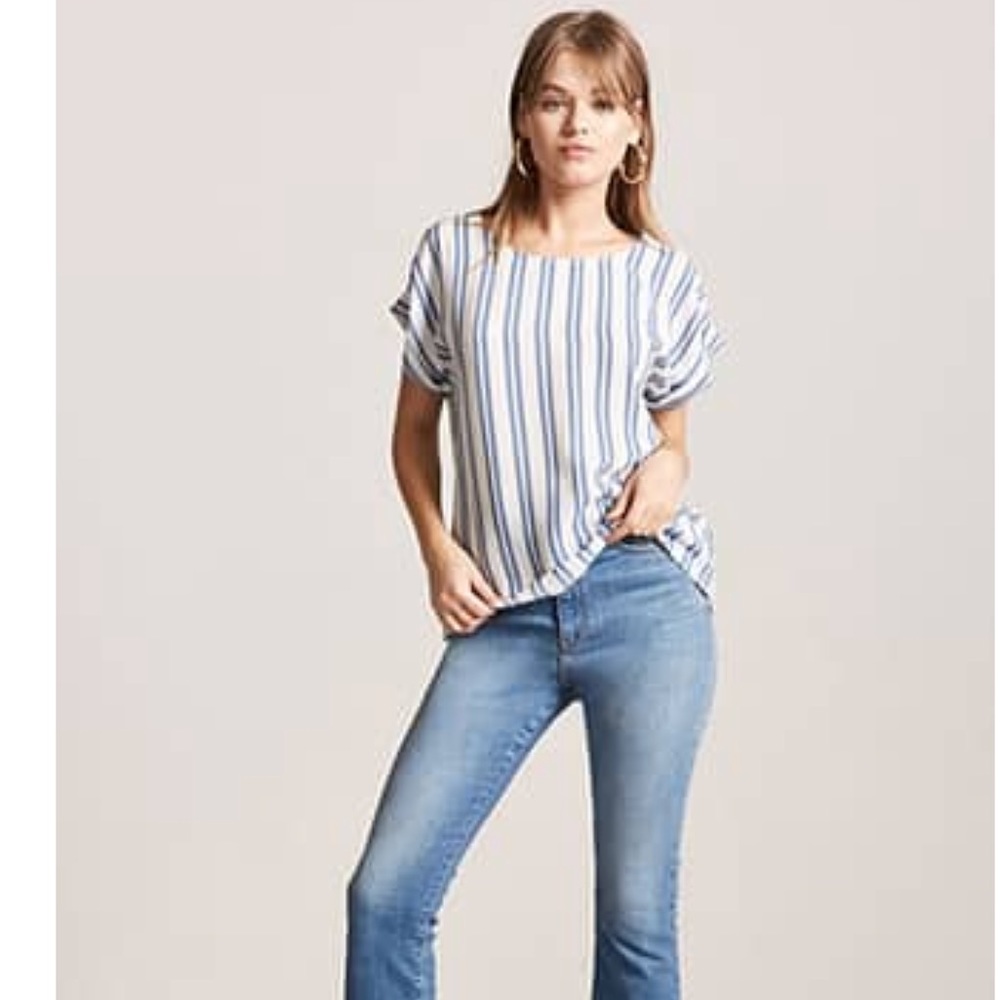 Striped Chiffon Blouse